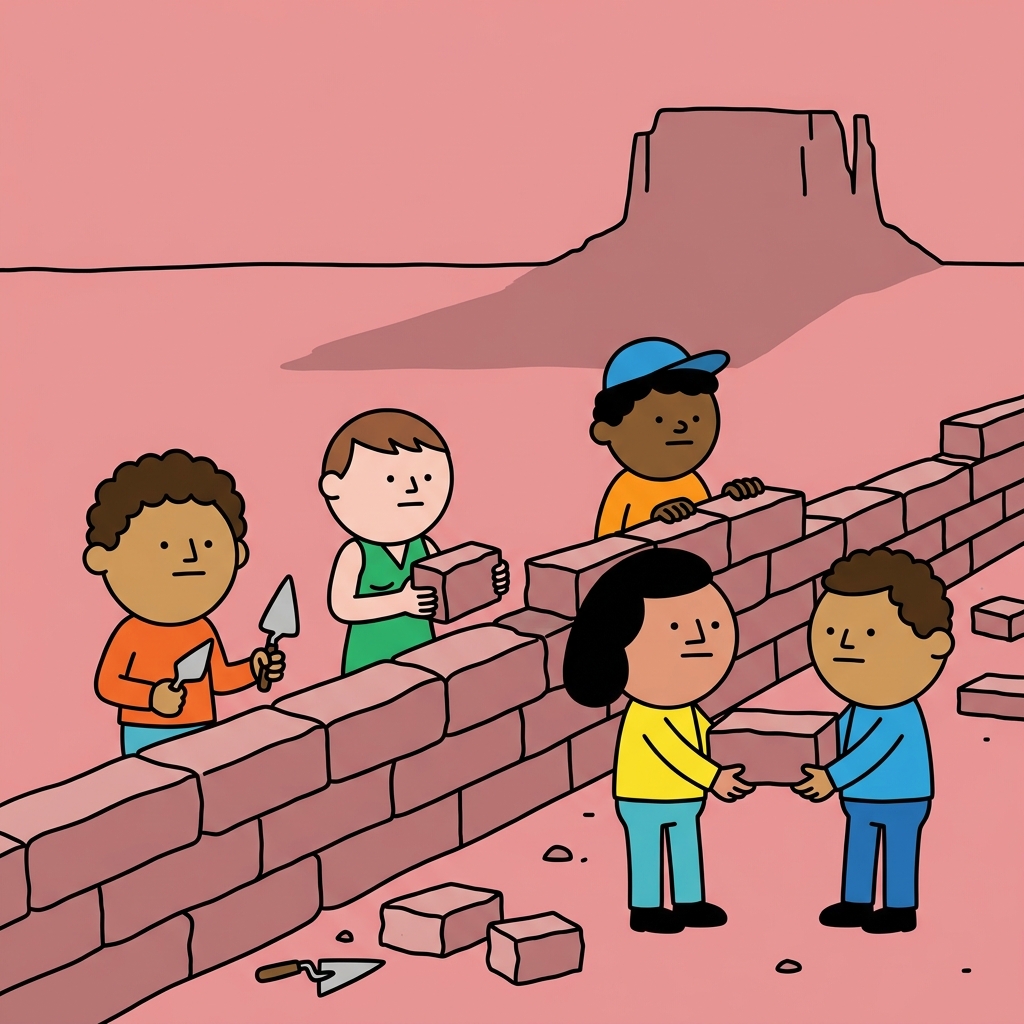 Ilustración de la noticia: Extienden hasta agosto pausa del muro fronterizo en Big Bend por demandas